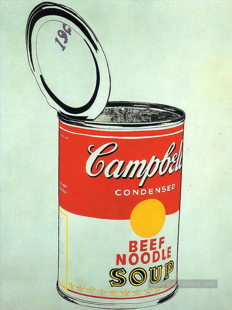 ビッグ キャンベル スープ缶 19c ビーフ ヌードル アンディ ウォーホル油絵
